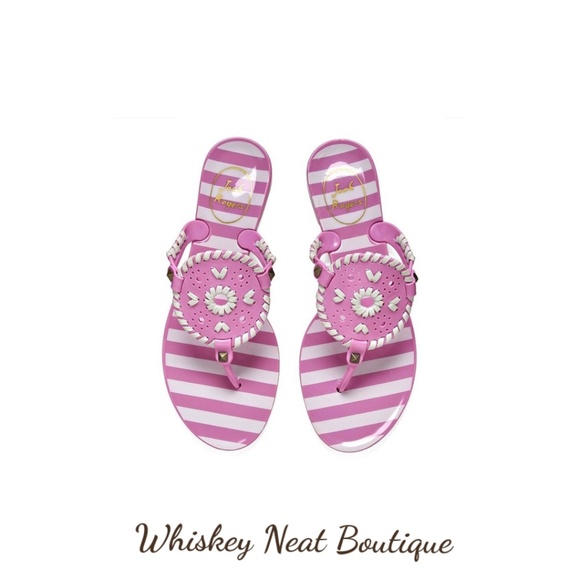 Jack Rogers Shoes - Jack Rogers Striped Georgica Jelly Slides